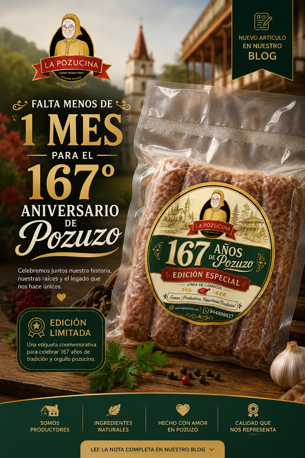 La cuenta regresiva ha comenzado: La Pozucina presenta su Edición Especial por los 167 años de Pozuzo