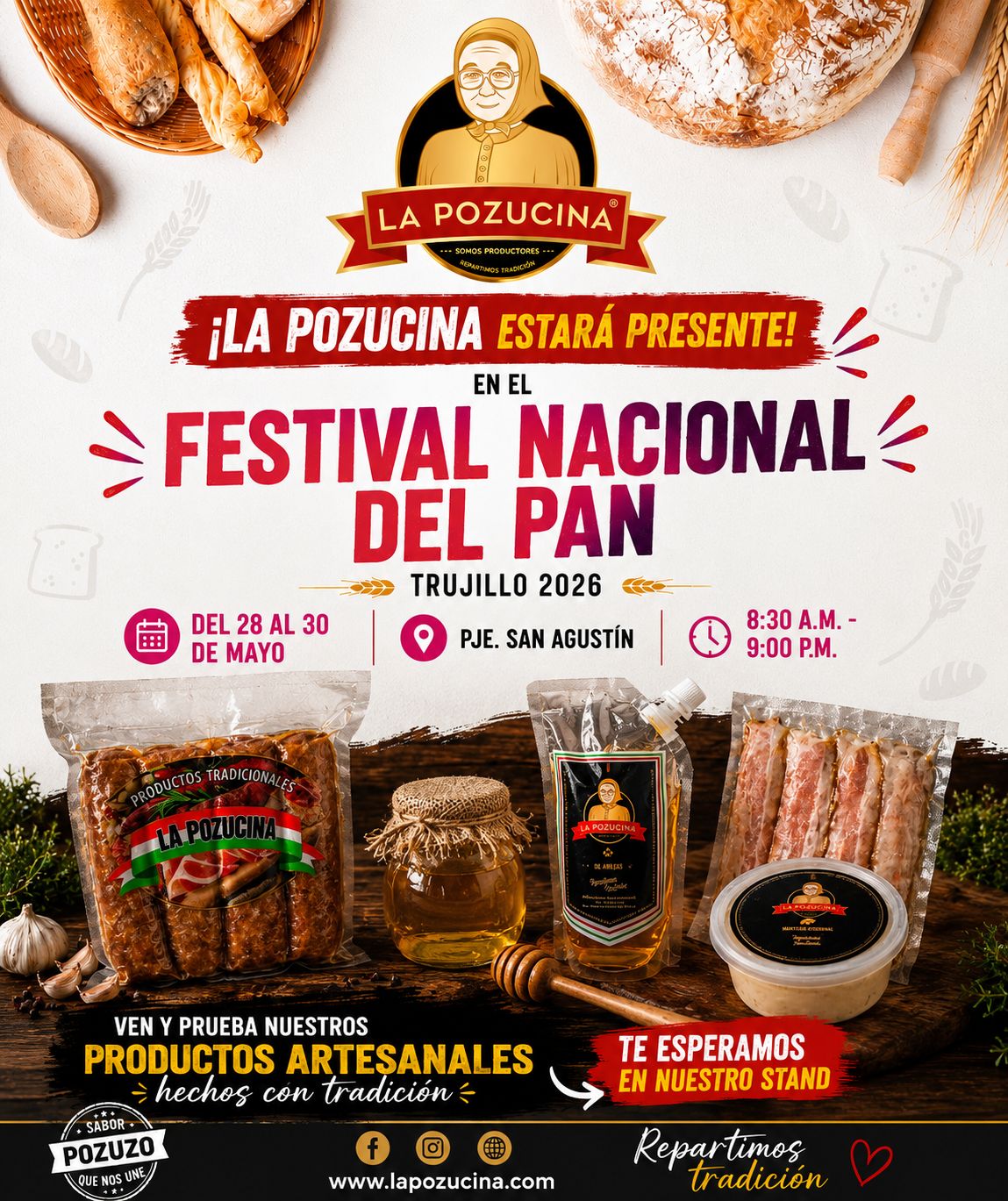 La Pozucina estará presente en el Festival Nacional del Pan – Trujillo 2026