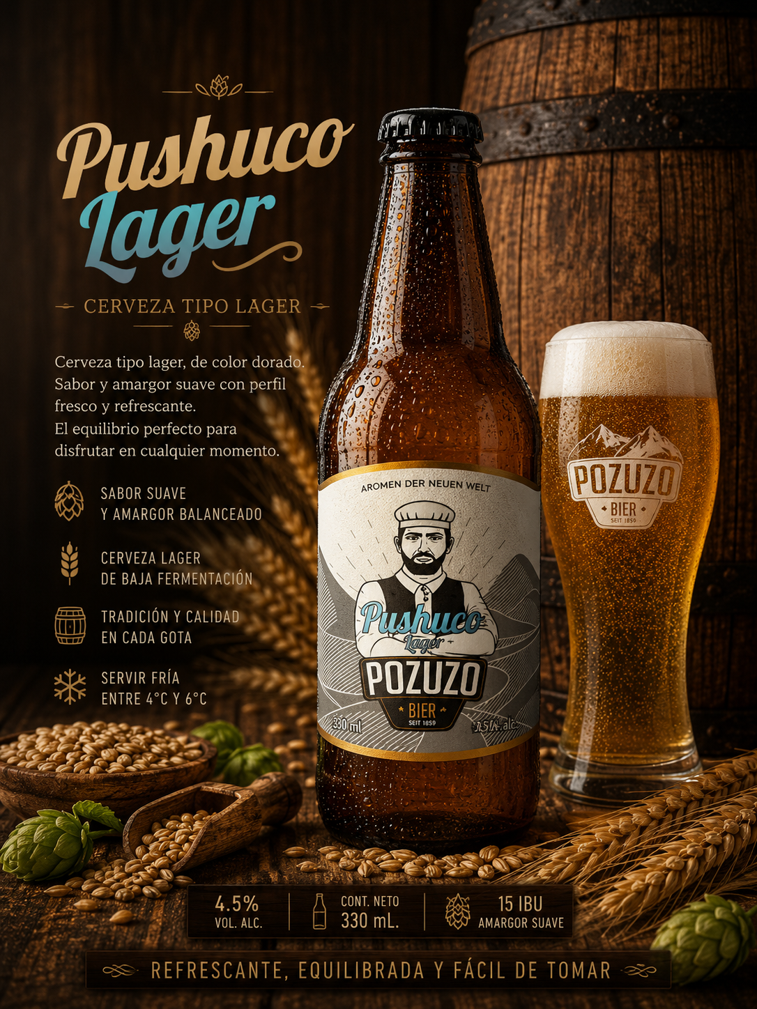 Cerveza Pushuco Lager