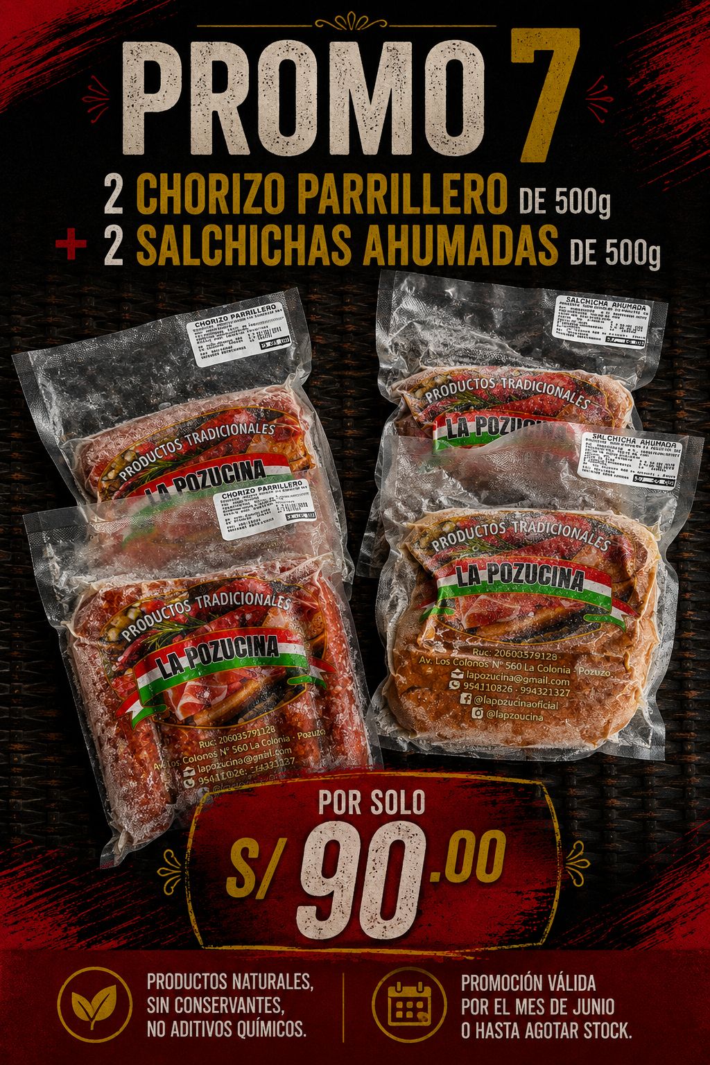 PROMO 7 Dúos de Chorizo y salchicha